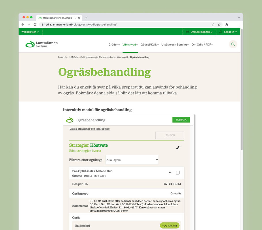 Lantmännen ogräsbehandling