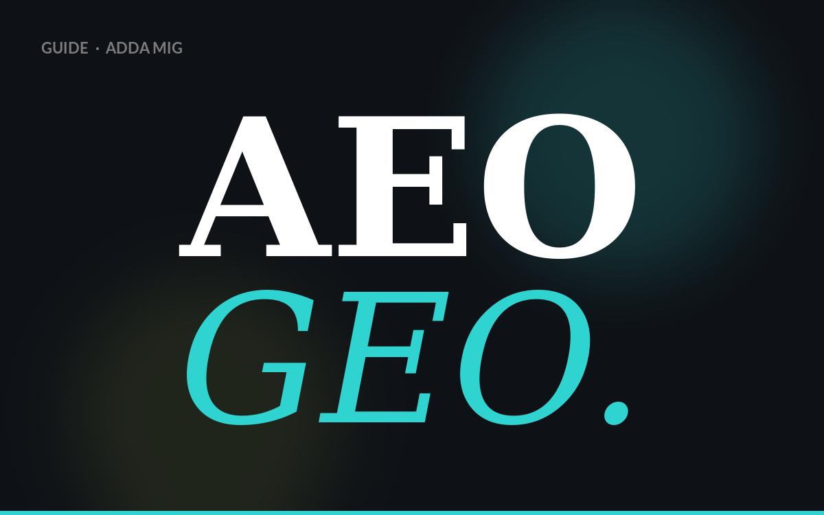 Vad är AEO och GEO?